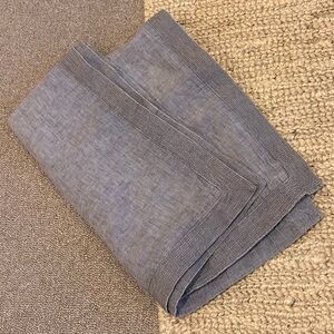 PAIR Gray Linen King pillow shams